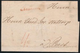 1784 Portós Levél / Cover With Postage Due Piros / Red 'v.Temeswar' (Gudlin 400 Pont)  - Pest - Otros & Sin Clasificación