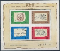 ** 1972 Bélyegnap Blokk 'A Magyar Posta Ajándéka' (30.000) - Other & Unclassified