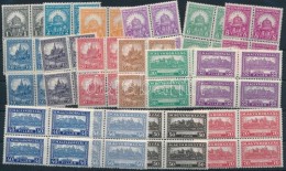 ** 1926 PengÅ‘-fillér (I) A Sor Négyestömbökben / Mi 411-426 Set Block Of 4 (100.000)... - Other & Unclassified