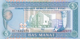 TURKMENISTAN  5 MANAT   1993   FDS - Turkménistan