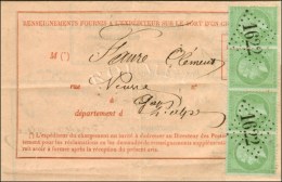 GC 1622 (Gap) / N° 35 (2 Paires) Sur Avis De Réception. 1872. - TB / SUP. - R. - 1870 Siege Of Paris
