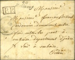 Cursive 40 / Molineuf (23 Mm) + P.P. Sur Lettre Avec Texte Daté Le 17 Janvier 1848. - TB / SUP. - Other & Unclassified