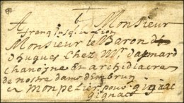 '' Franc Jusqu'à Lyon '' Sur Lettre Avec Texte Daté De Gap Pour Gignac. 1686. - TB. - R. - ....-1700: Precursors