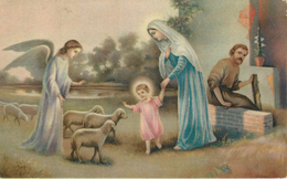 Religions - Christianisme - Vierge Marie & Madones - Anges - Angels - Moutons - état - Vierge Marie & Madones