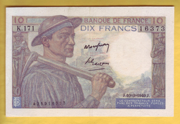 BILLET FRANCAIS - 10 Francs Mineur 10.3.1949 SUP - 10 F 1941-1949 ''Mineur''