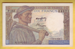 BILLET FRANCAIS - 10 Francs Mineur 10.3.1949 SUP+ - 10 F 1941-1949 ''Mineur''