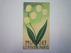 CARTE Parfumée  :  MUGUET  L.T.  PIVER  PARIS   - Anciennes (jusque 1960)