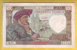 BILLET FRANCAIS - 50 Francs Jacques Coeur 24.4.1941 TTB+ - 50 F 1940-1942 ''Jacques Coeur''