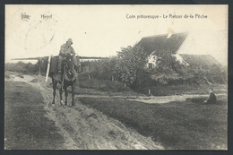 Delcampe - +++ CPA - HEYST - HEIST - Coin Pittoresque - Le Retour De La Pêche - Pêcheur - Cheval   // - Heist