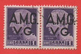 1945/47 (8) AMG V.G. Serie Imperiale Lire 1 (COPPIA) - Leggi Il Messaggio Del Venditore - Gebraucht