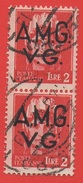 1945/47 (9) AMG V.G. Serie Imperiale Lire 2 (COPPIA) - Leggi Il Messaggio Del Venditore - Gebraucht