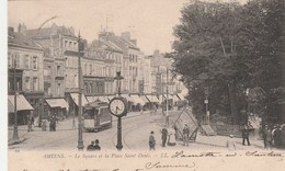 AMIENS   80  SOMME    CPA   LE SQUARE ET LA PLACE SAINT DENIS - Amiens