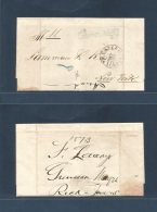 Nicaragua. 1873 (26 May) Grenada - USA, NYC (25 June) EL Full Text With US "NY Steampship 10c" Entry Cachet. Fine + Earl - Nicaragua