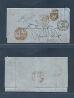 Chile. 1874 (4 Apr) Le Serena - USA, NYC (Dec 30) British PO Coquimbo C-40. Early EL With Full Text Delayed 6 Months Wit - Chile