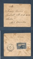 Bosnia. 1903 (9 Sept) Sarajevo - USA, ALASKA, Treadwill (Oct 5) Reverse 25c Fkd Censored Usage Envelope. Outrageous Uniq - Bosnia And Herzegovina