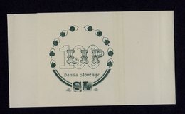 SLOVENIA - 100 Lip Bank Wrapped Bills Banka SLovenije Slovenian Bank - Slovenië