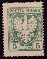POLAND 1919 ORZEL Private Perf Fi 57 Mint No Gum - Neufs