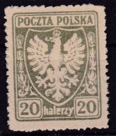 POLAND 1919 ORZEL Private Perf Fi 61 Mint No Gum - Neufs