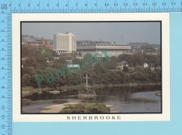 Sherbrooke Quebec - Le Colege De Sherbrooke Surplombant Le Rocher Mena'sen - 2 Scans - Sherbrooke