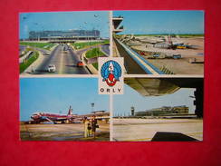 CPM  PARIS AEROPORT ORLY  MULTI VUES  L'AEROGARE L'AIRE DE STATIONNEMENT BOEING 707 D'AIR INDIA   VOYAGEE  1972 - Paris Airports