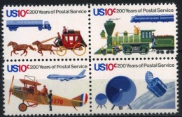 ETATS UNIS Automobiles, Voitures, Cars, Coches. Avion, Train, Cosmos, Yvert N°1062/65**. MNH. - Coches