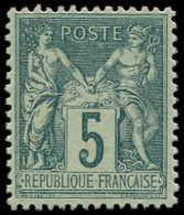 75    5c. Vert, Bon Centrage, TTB - Other & Unclassified