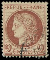 51d   2c. Brun Rouge, Fond Ligné, Obl. Càd Léger, Bon Centrage, TTB - Other & Unclassified