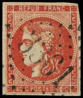 48e  40c. ROUGE SANG Foncé, Obl. GC 3361, Belle Nuance Caractéristique, TB - Other & Unclassified