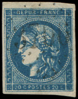 45Aa 20c. Bleu Foncé, T II, R I, Obl. GC 3706, TB - Sonstige & Ohne Zuordnung