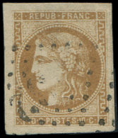 43A  10c. Bistre, R I, Grandes Marges, Obl. GC, Léger Pelurage, Aspect Superbe - Autres & Non Classés