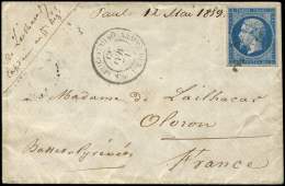 14A  20c. Bleu Petit Pli Vertical, Obl. Los. AA4C S. Env., Càd ARMEE DES ALPES Qr Gl 4e CORPS, TB - Altri & Non Classificati