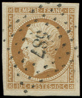 13B  10c. Brun Clair, T II, Obl. PC 587, Grandes Marges, TTB/Superbe - Other & Unclassified