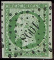 12    5c. Vert-jaune, Obl. PC 1098, Belles Marges Et Frappe Superbe - Other & Unclassified