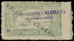 COLOMBIE PA 23B : 30c. Sur 50c. Vert, TB - Other & Unclassified