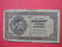20 DINARA 1941 - Servië