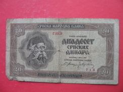 20 DINARA 1941 - Serbia