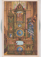 CPSM 9,5 X14,5 . CARTE A SYSTEME (Roue Tournante)  L' Horloge Astronomique De La Cathédrale De Stasbourg (67) - Dreh- Und Zugkarten