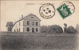 Thematiques 89 Yonne Charbuy Villa Du Gros Chêne Timbrée Cachet 09 08 1923 Carte Rare - Sonstige Gemeinden