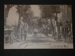 Delcampe - Ref5614 AB CPA Animée De Digne - Boulevard Gassendi - éd. Anthouard - Sté Marseillaise 1915 Commerce - Digne