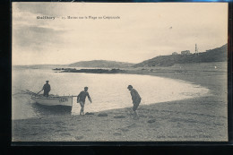 Delcampe - 64 -- Guethary - Marins Sur La Plage Au Crepuscule - Guethary
