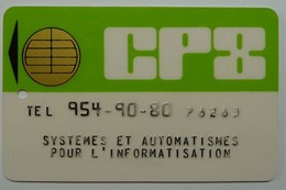 FRANCE - Bull - Smart Card - Early CP8 - Specimen Demo - Embossed Text - Otros & Sin Clasificación