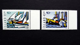 Island 884/5 **/mnh, NORDEN: Seefahrt, Gemälde Von Aalbjörg Ordardottir - Unused Stamps