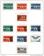 Svizzera--MF-0077 - 1932/1938 - Posta Aerea - Unificato  A16/A26 (+) MLH - Privi Di Difetti Occulti. - Unused Stamps