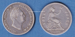 GREAT BRITAIN 1836  WILLIAM IV  SILVER GROAT 4d. FOUR PENCE  VERY GOOD-FINE CONDITION - Otros & Sin Clasificación