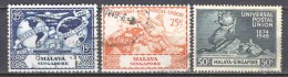 Malaya Singapore 1949 Mi 24-26 Canceled UPU - Malaya (British Military Administration)