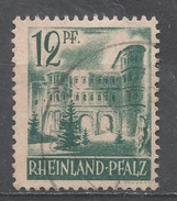 German Occupation, Rhine Palatinate 1947. Scott #6N4 (U) Porta Nigra, Trier * - Sonstige & Ohne Zuordnung