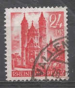 German Occupation, Rhine Palatinate 1947. Scott #6N8 (U) Cathedral Of Worms * - Sonstige & Ohne Zuordnung