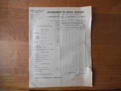MINISTERE DE L'AGRICULTURE ET DU RAVITAILLEMENT RECENSEMENT DU BETAIL AU 30/6/1918 Mlle VUILLET MARGUERITE A ORNEZAN - Documentos Históricos