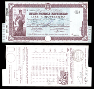 [NC] BUONO POSTALE FRUTTIFERO 500 LIRE 1941 REGNO D'ITALIA (nc1647) - Autres & Non Classés