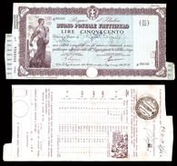 [NC] BUONO POSTALE FRUTTIFERO 500 LIRE 1939 REGNO D'ITALIA (nc1651) - Autres & Non Classés